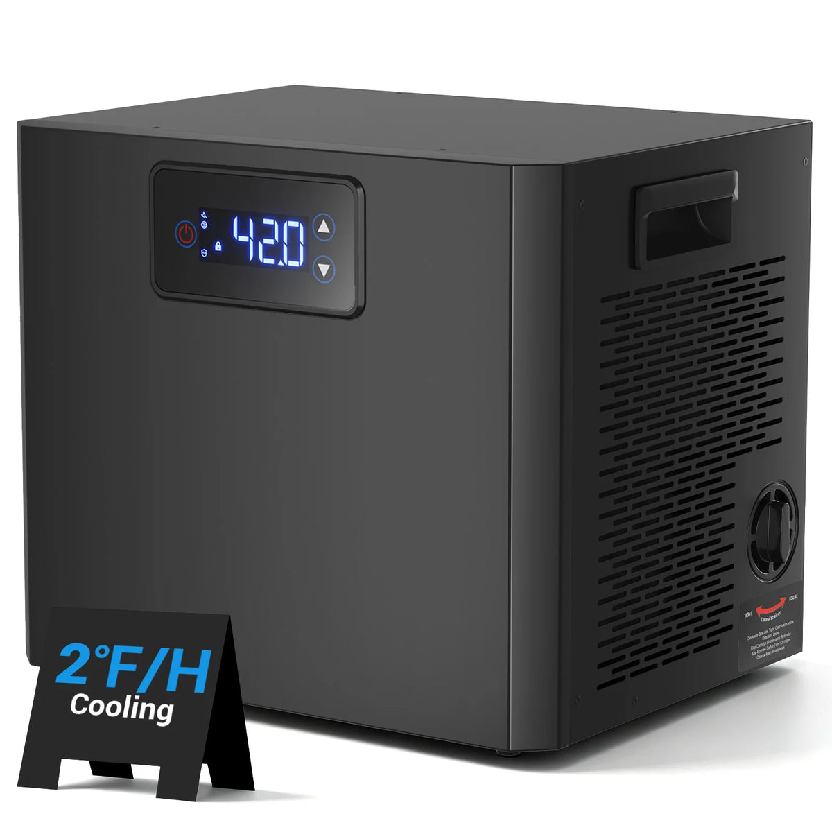 Pro Ice Bath Water Chiller for Cold Plunge Tubs, 1/3 HP Cold Plunge Chiller with Built-in Filter & Pump, Submersible Pump, Insulated Hoses, Ideal for Ice Bath Cold Therapy Recovery 110V