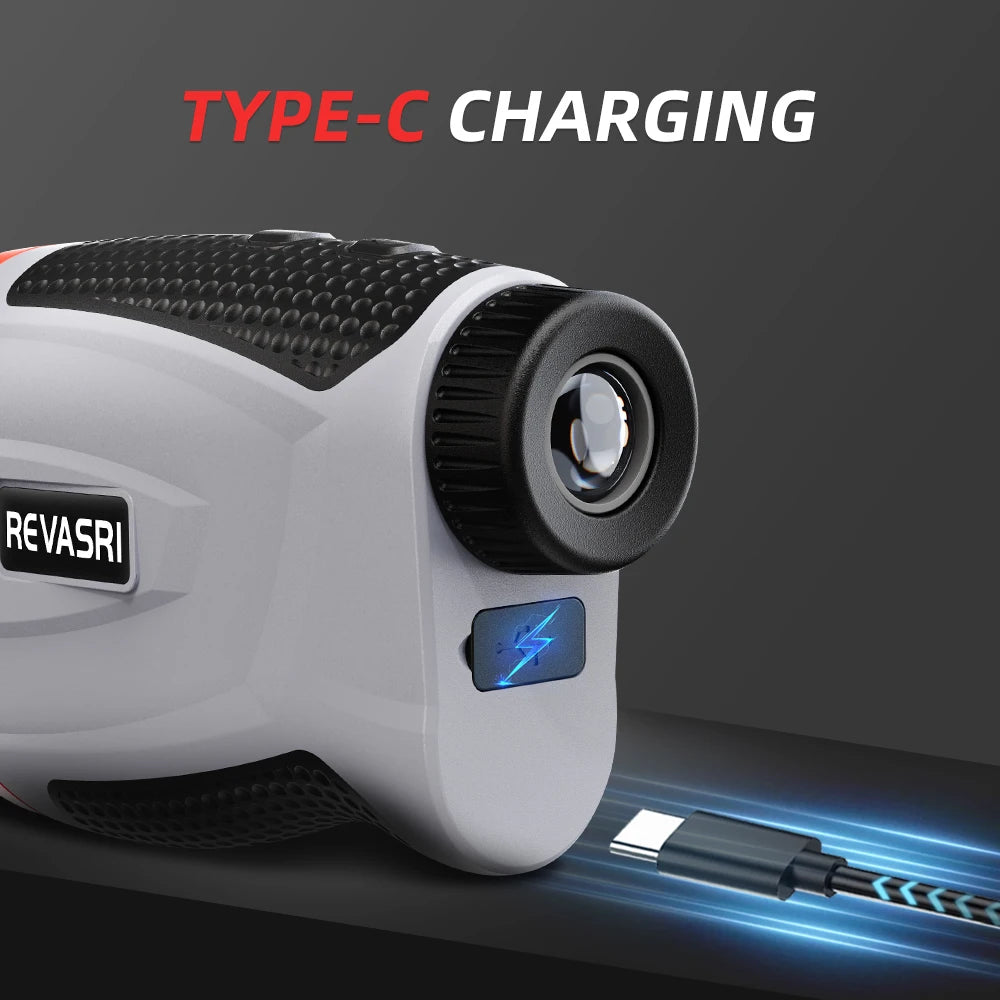REVASRI Golf Laser Rangefinder Outdoor Sport 6X Magnification Range Finder Monoculars Telescop Professional Golf Distance Meter