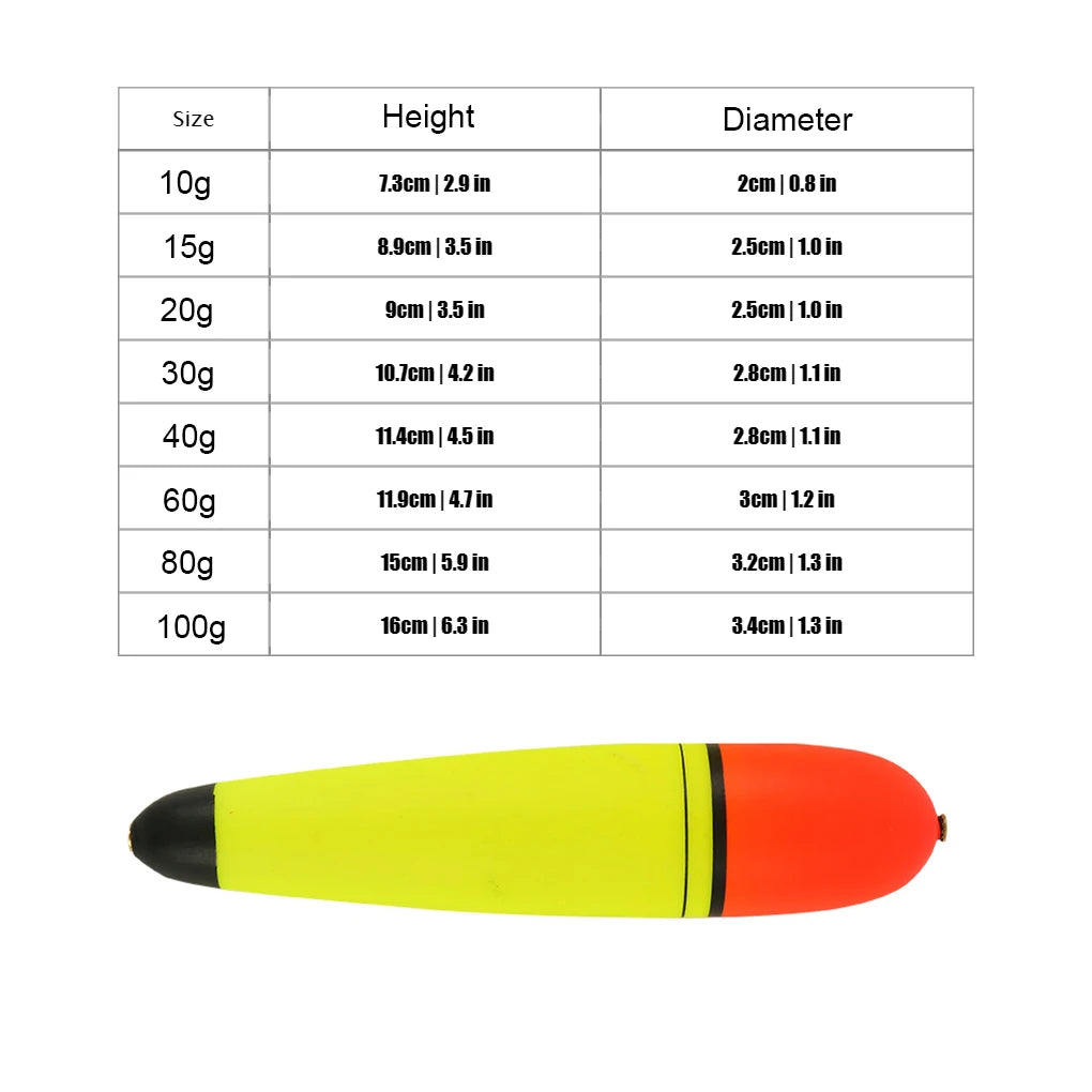 10X Fishing Bobber Lure Bait Workmanship Compact Size Sea Sporting Tackle 10g