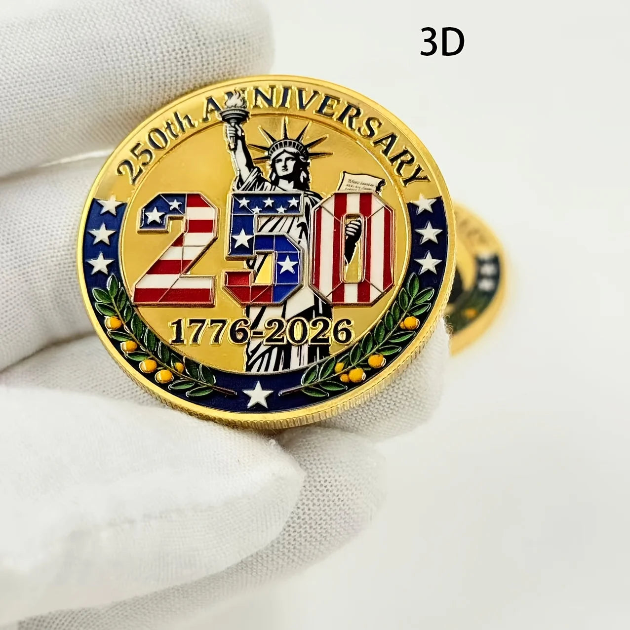 1 piece American 250th Anniversary Coin (1776-2026), exquisite collectible coin for history enthusiasts, commemorative collectib