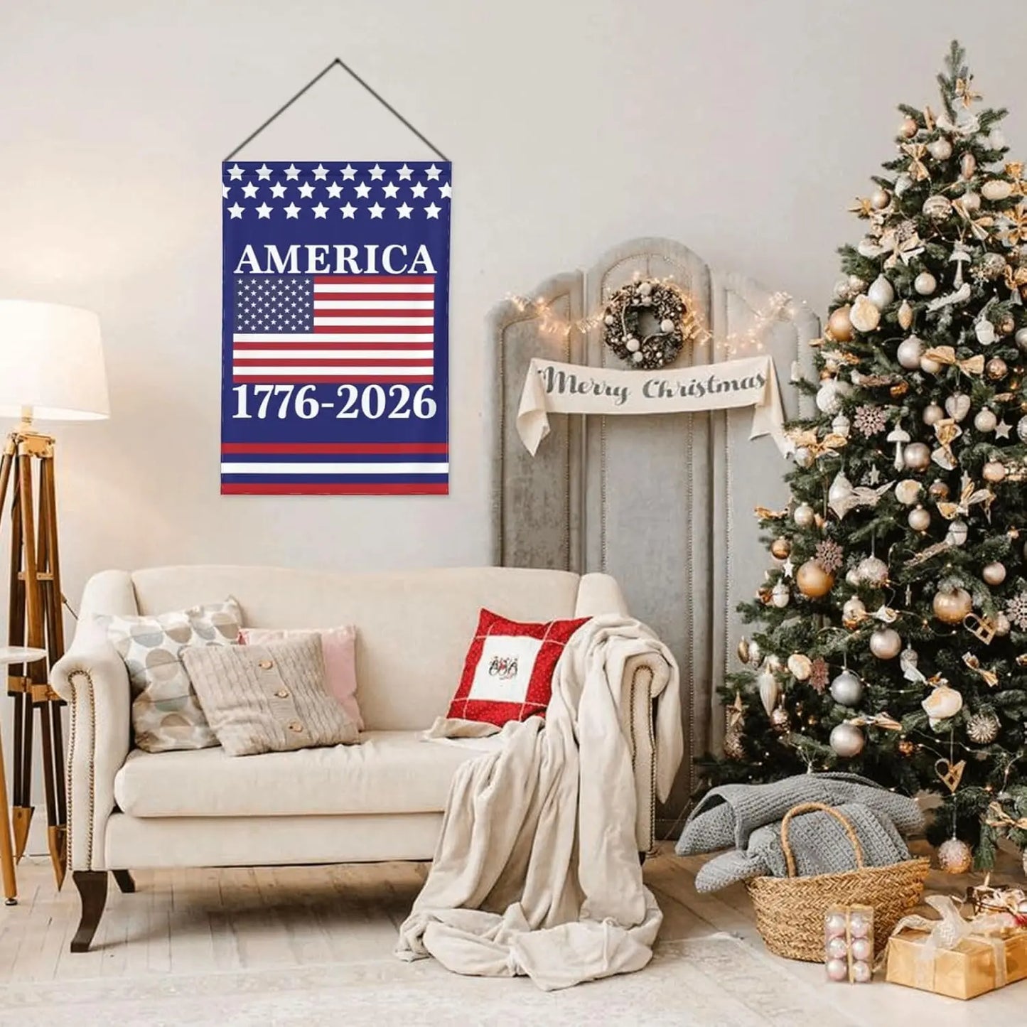 America 250th Birthday Garden Flag 12x18 1776 2026 America 250 Years Anniversary Yard Sign God Bless Usa Patriot House Flag KKX
