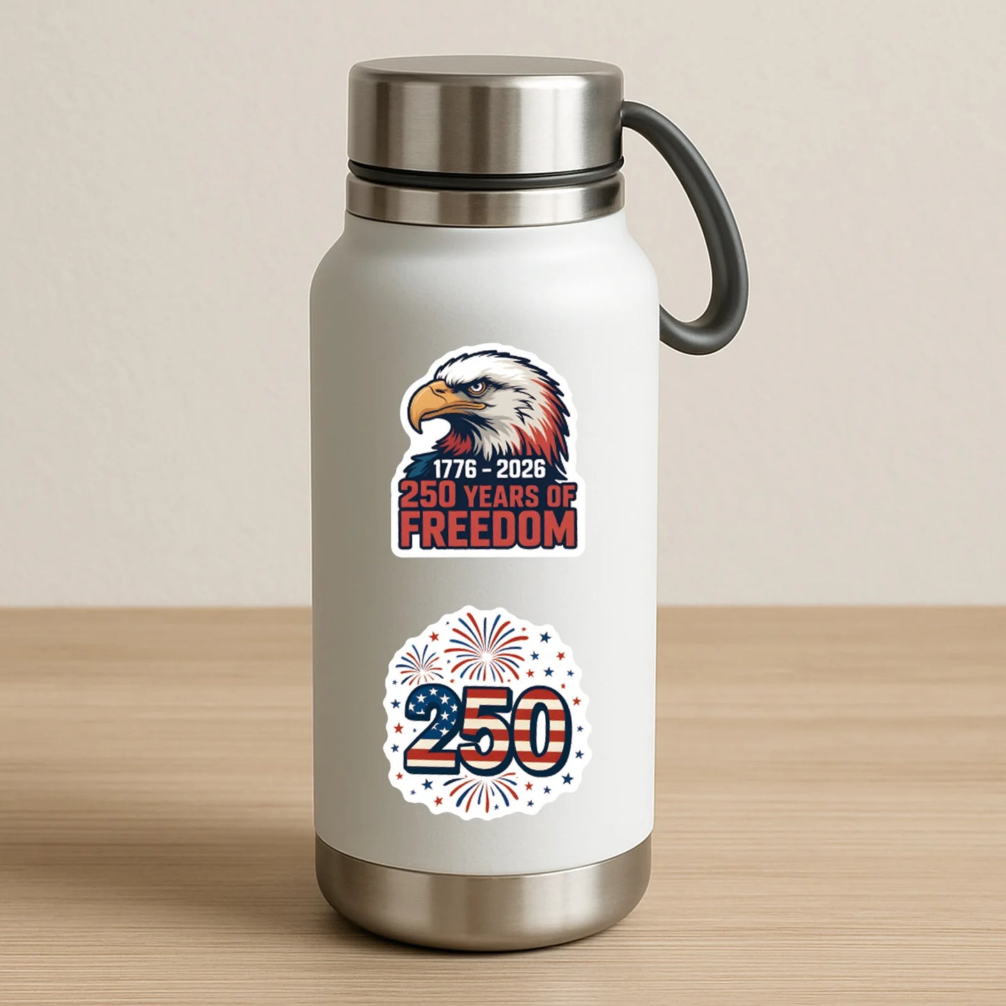 55PCS America 250th Anniversary stickers for water cups skateboard Graffiti Waterproof Cool Portable Guitar Luggage Phone Decals