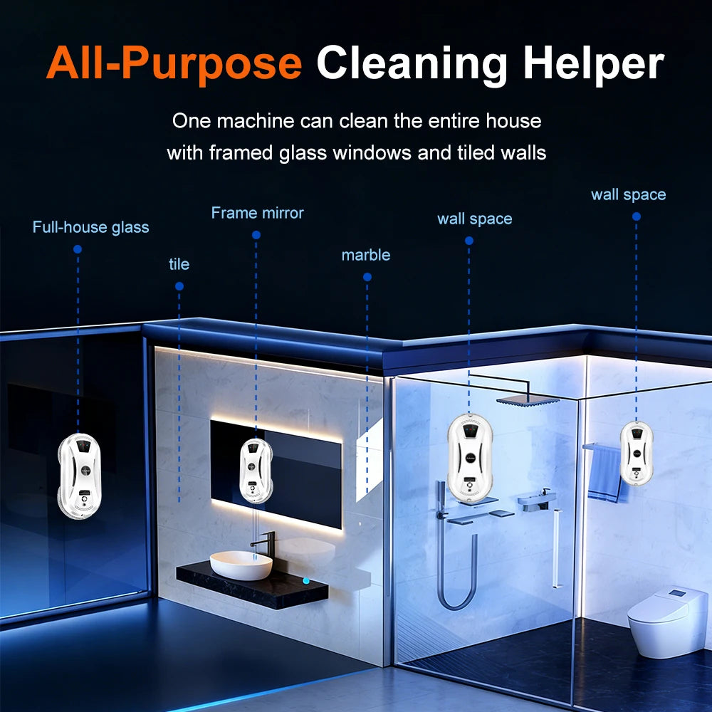 PuRuikai Ultra Thin Window Cleaning Robot With Remote Control