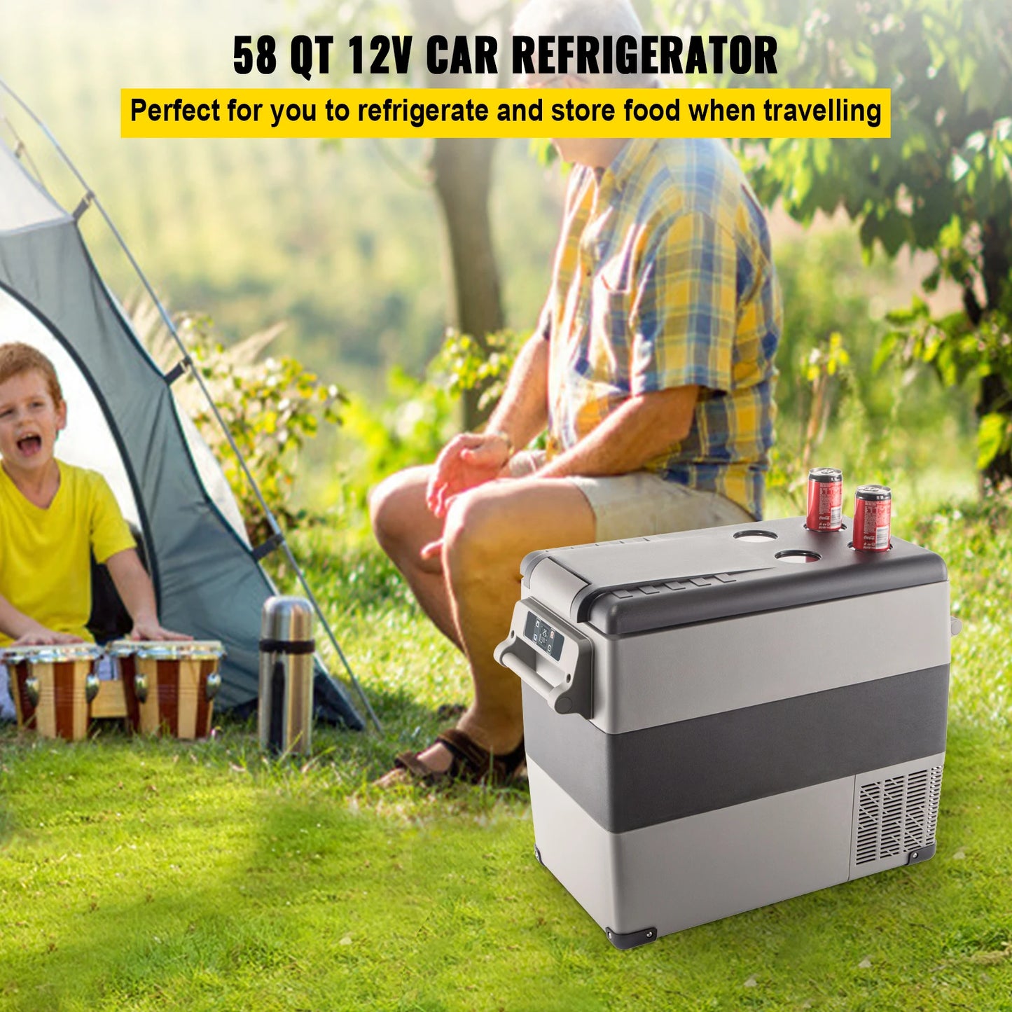 VEVOR Car Refrigerator Portable Compressor Cooler For Camping