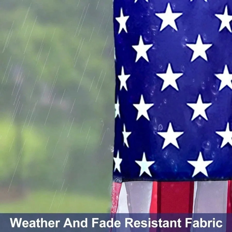 4th Of July Patriotic Decorations, 40 Inch American Flag Windsock 250th Anniversary USA Red White Blue Stars & Stripes Wind Socks For Outside Presidents Day Memorial Day Independence Day Decor