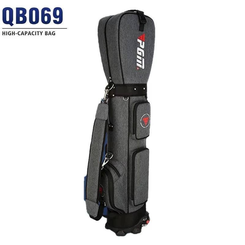 PGM Golf Bag with Wheels Ultra-light Sport Standard Golf Bags Large Capacity Golf Aviation Ball Storage Multifunctional QB069