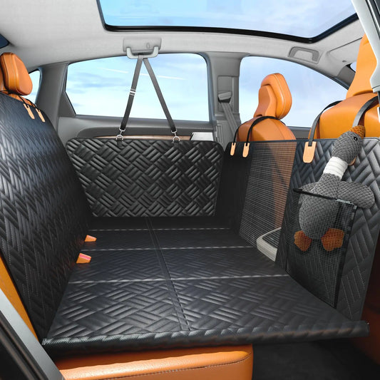 Rear Seat Dog Cover and Extender Hammock for Cars