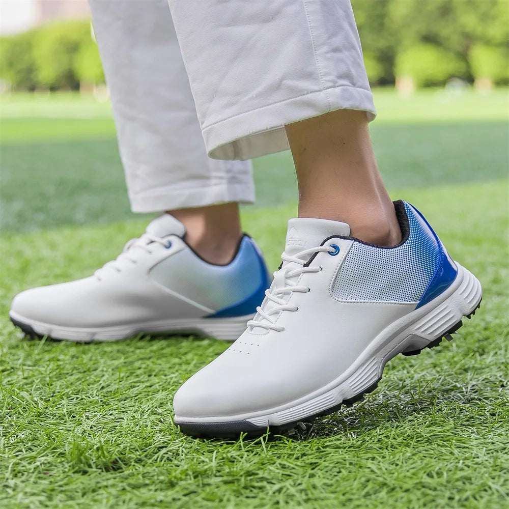 New Golf Shoes Men Golf Sneaker Comfortable Walking Footwears for Golfers Male Golfing Sport Shoes Large Sizes Athletic Sneakers Outdoor Sports & Casual Anti-Slip Training Spiked Shoes