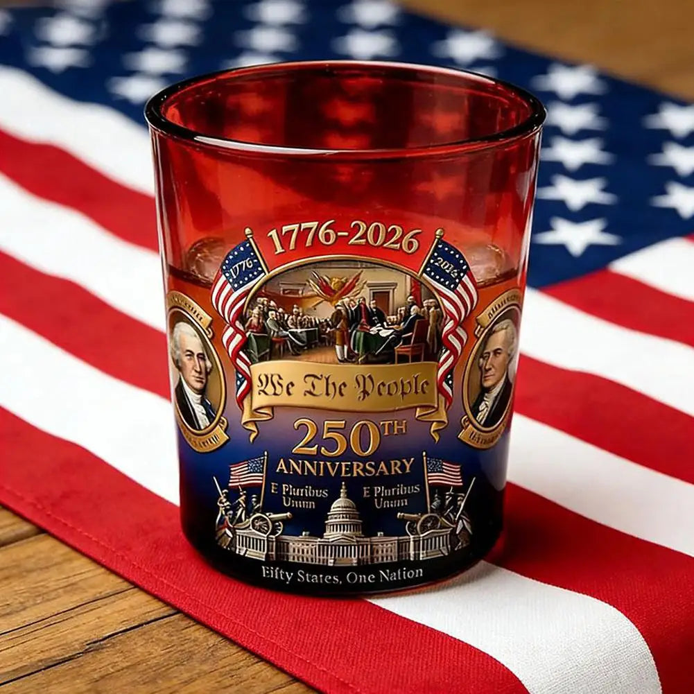250 Anniversary USA Ornament, 250th Anniversary Commemorative Whiskey Bottle, Drink Party Personal Reserve Patriotic Decoration