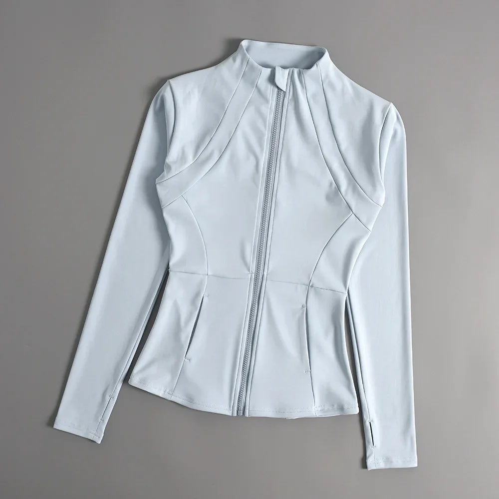 Women's Slim Fit Sports Top Long Sleeve For Yoga And Running