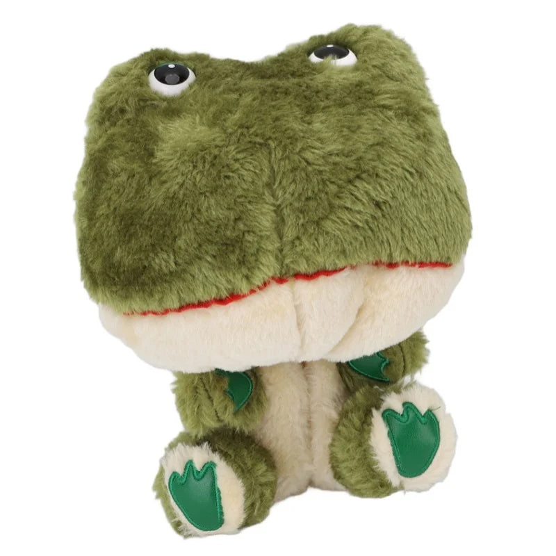 Cartoon Frog Club Headcover Plush Protective Funny Animal Club Headcover With Built In Club Clip For 1 Driver Women And Men