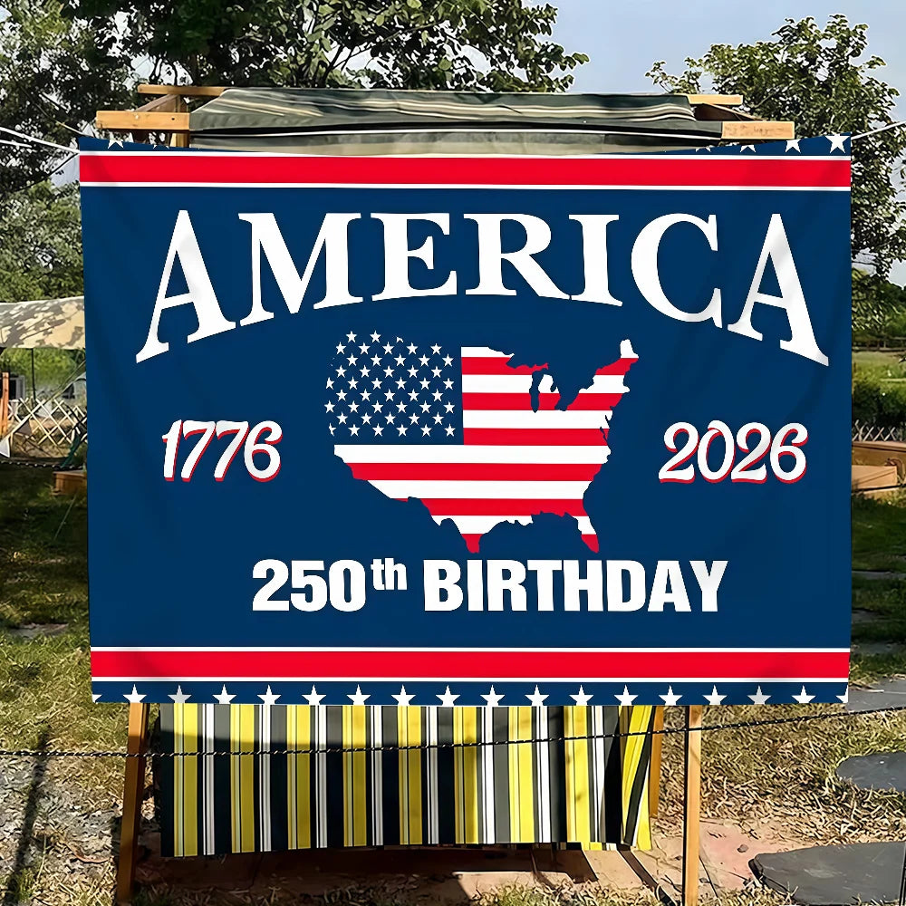 America 250 th Anniversary  flag For Bedroom Living Bar Garden Outdoor Active  Decoration Background And Concert