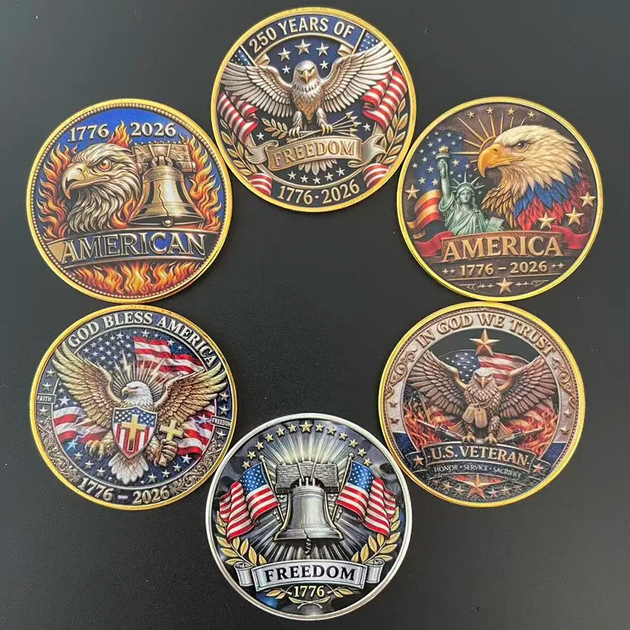 The 250th anniversary of American Independence Day souvenir coin collection