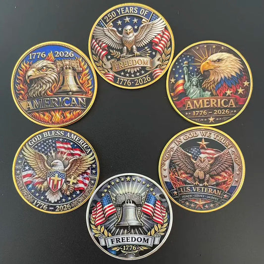 The 250th anniversary of American Independence Day souvenir coin collection