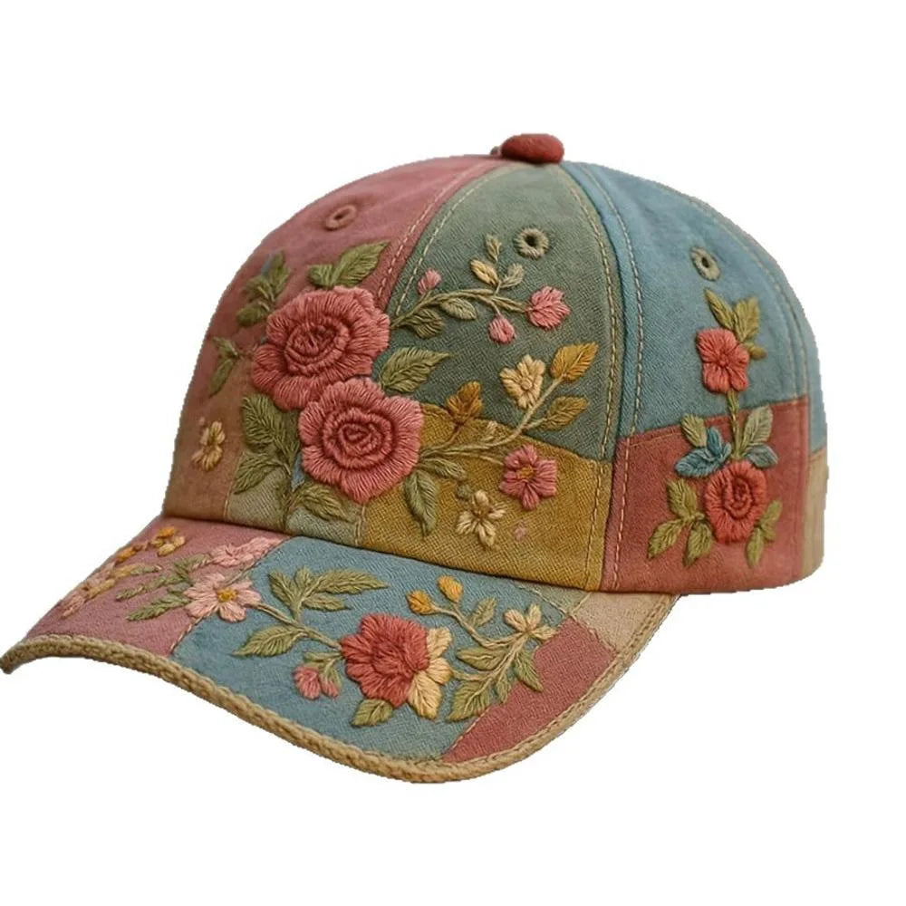 America's 250th Anniversary Rose 3D Printed Baseball Cap Women's Baseball Cap for Daily Travel and Independence Day Celebration