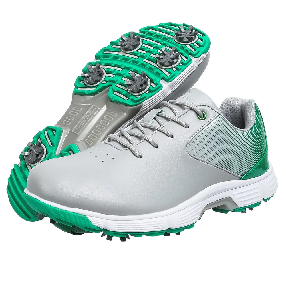 New Golf Shoes Men Golf Sneaker Comfortable Walking Footwears for Golfers Male Golfing Sport Shoes Large Sizes Athletic Sneakers Outdoor Sports & Casual Anti-Slip Training Spiked Shoes