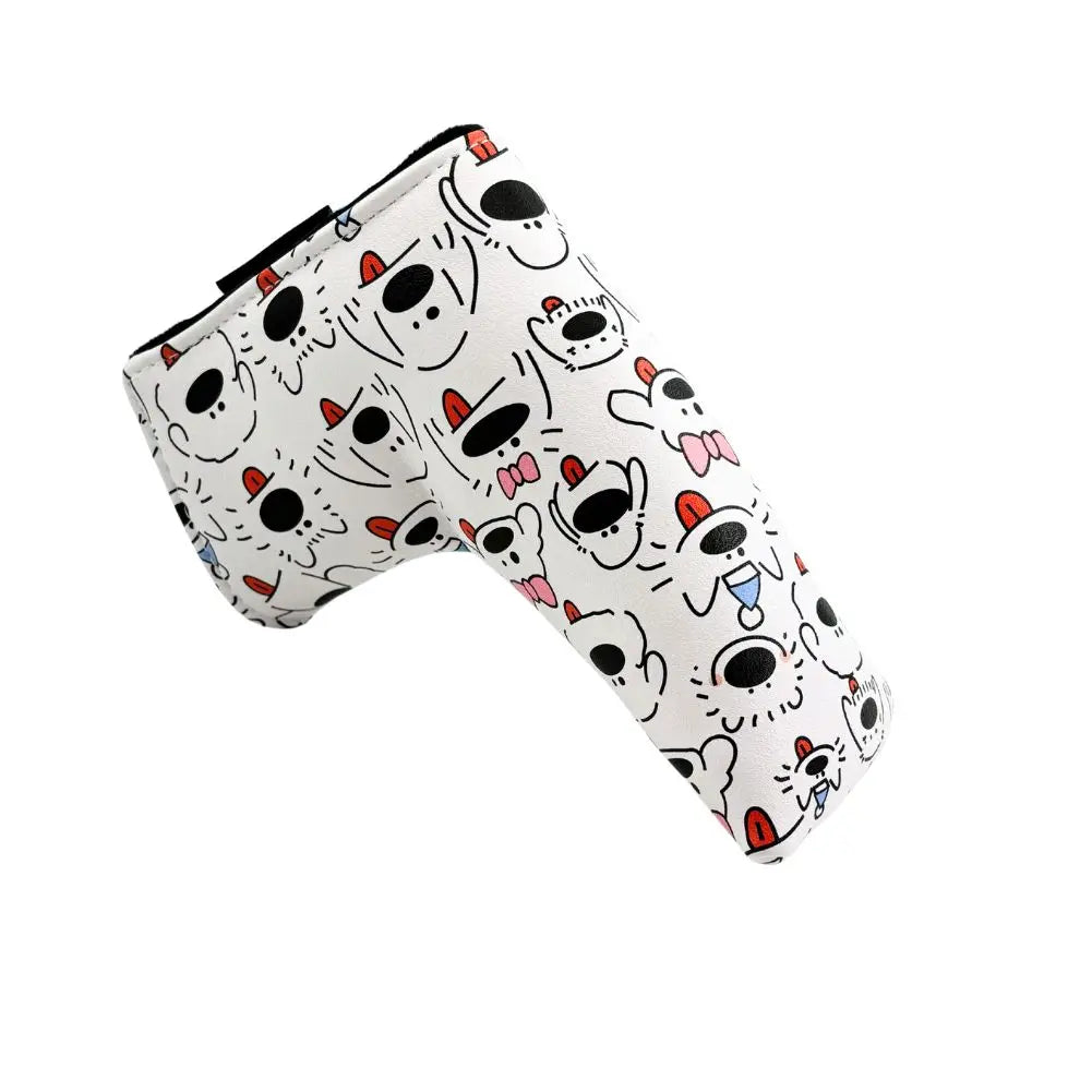 1pc Putter Head Cover, 'Cute dogs' pattern Golf Putter Covers, Protective Golf Club Covers and Mallet Putter Head Cover
