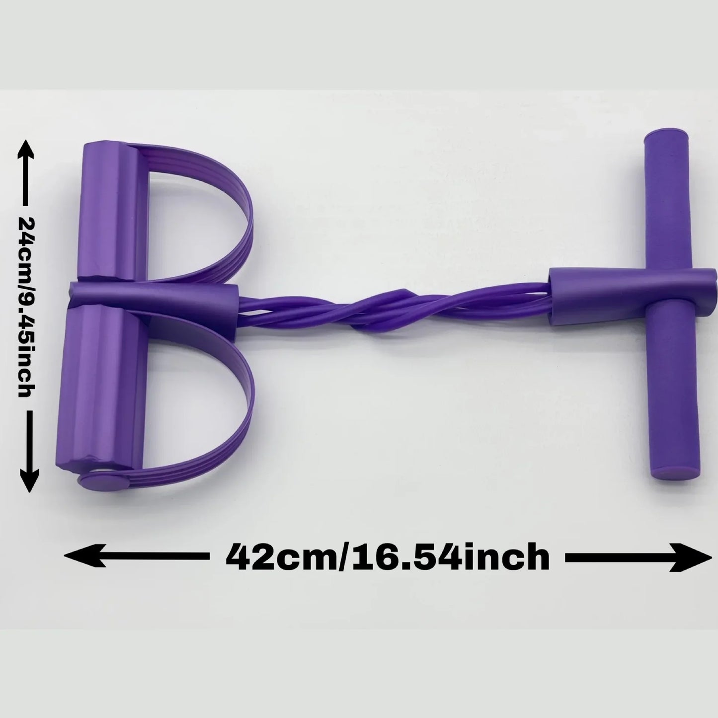 4-Tube Pedal Tensioner Multi-Functional Household Fitness Equipment Yoga Abdominal Strengthening Elastic Band Tension Rope