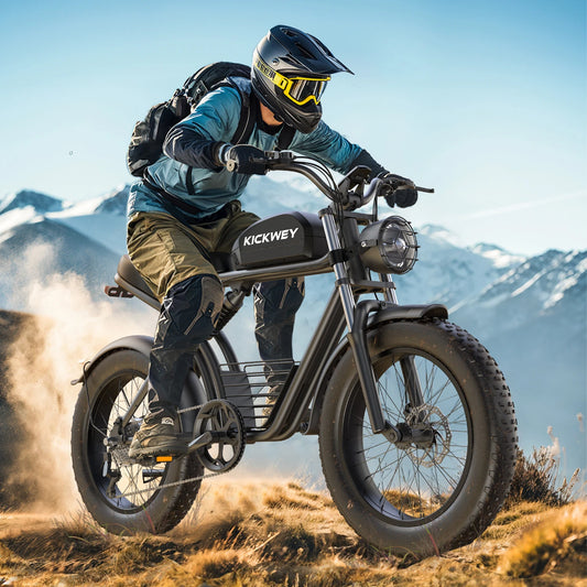 Kickwey K7 1500W 48V Ebike Mountain Fat Tire Electric Bicycle