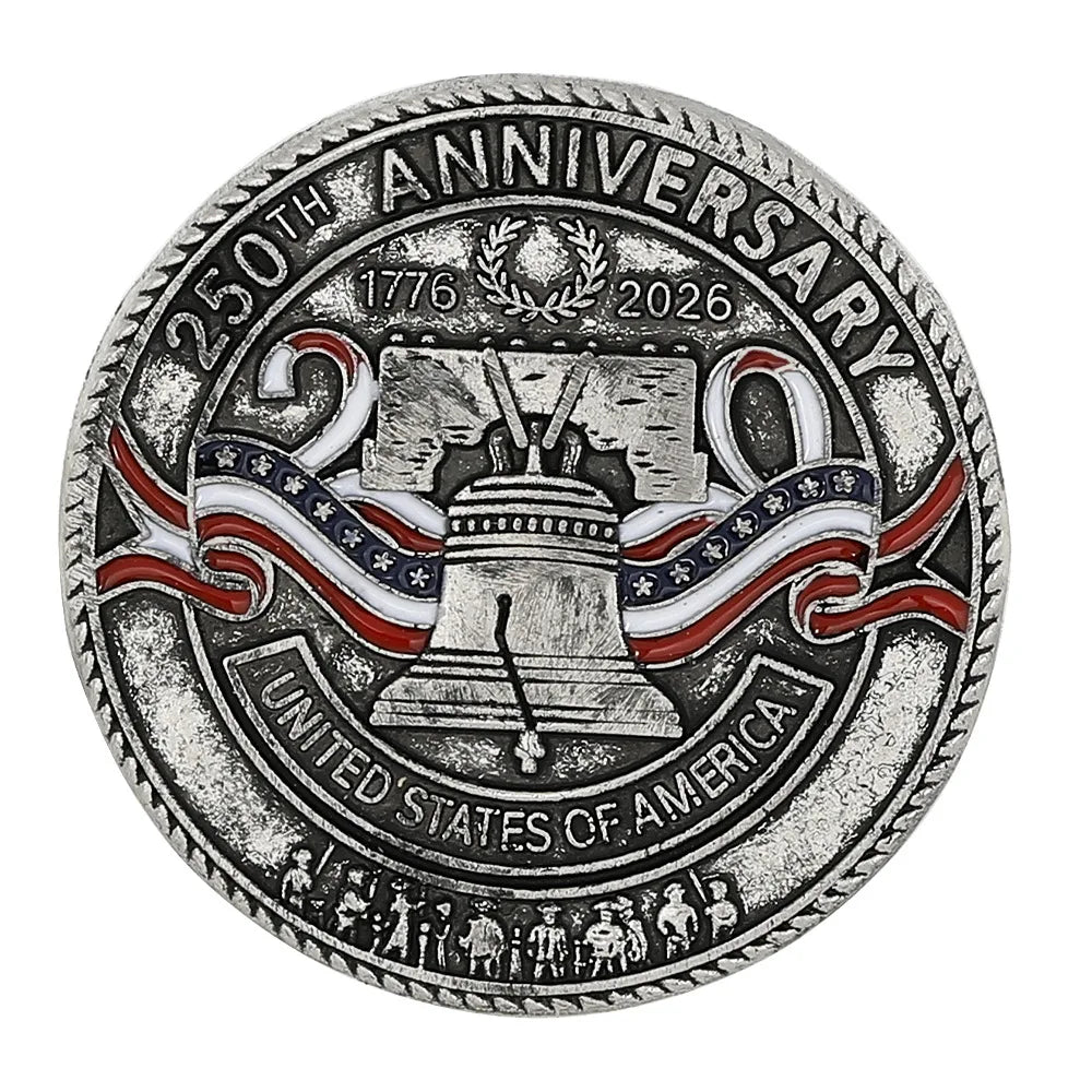 US National Day 250th Anniversary Environmental Alloy Drip Oil Badge Hot Selling Honor Brooch Jewelry Accessory Gift Decoration