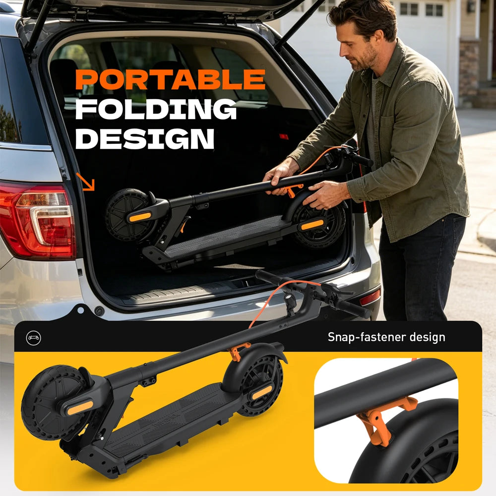 C8 Adult Electric Scooter 350W 19mph Max Speed 8.5inch tire Foldable E-Scooter 16miles Max 36V 5.2AH US Stock Fast Deliver