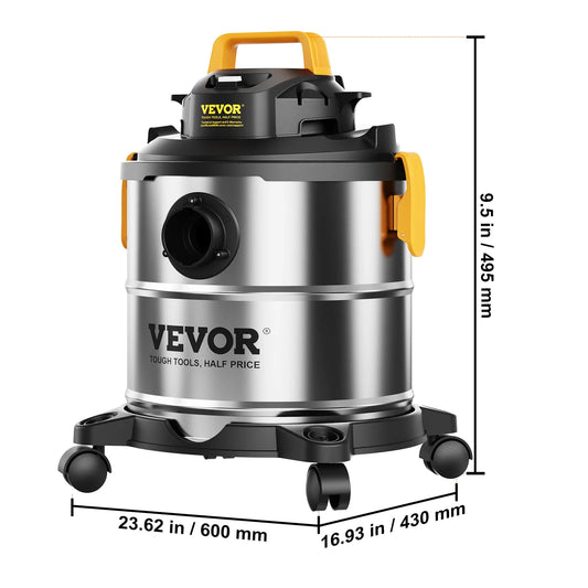 Succebuy Stainless Steel Wet Dry Shop Vacuum Powerful Suction