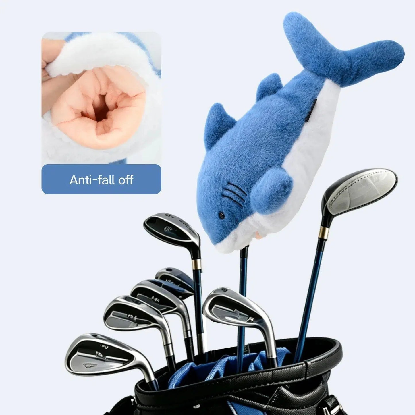 HELLO NRC Golf Head Cover for Driver Animal Club Cover Cute Shark Plush Wood Headcover Funny Golf Accessory Golfer Gift 1pc