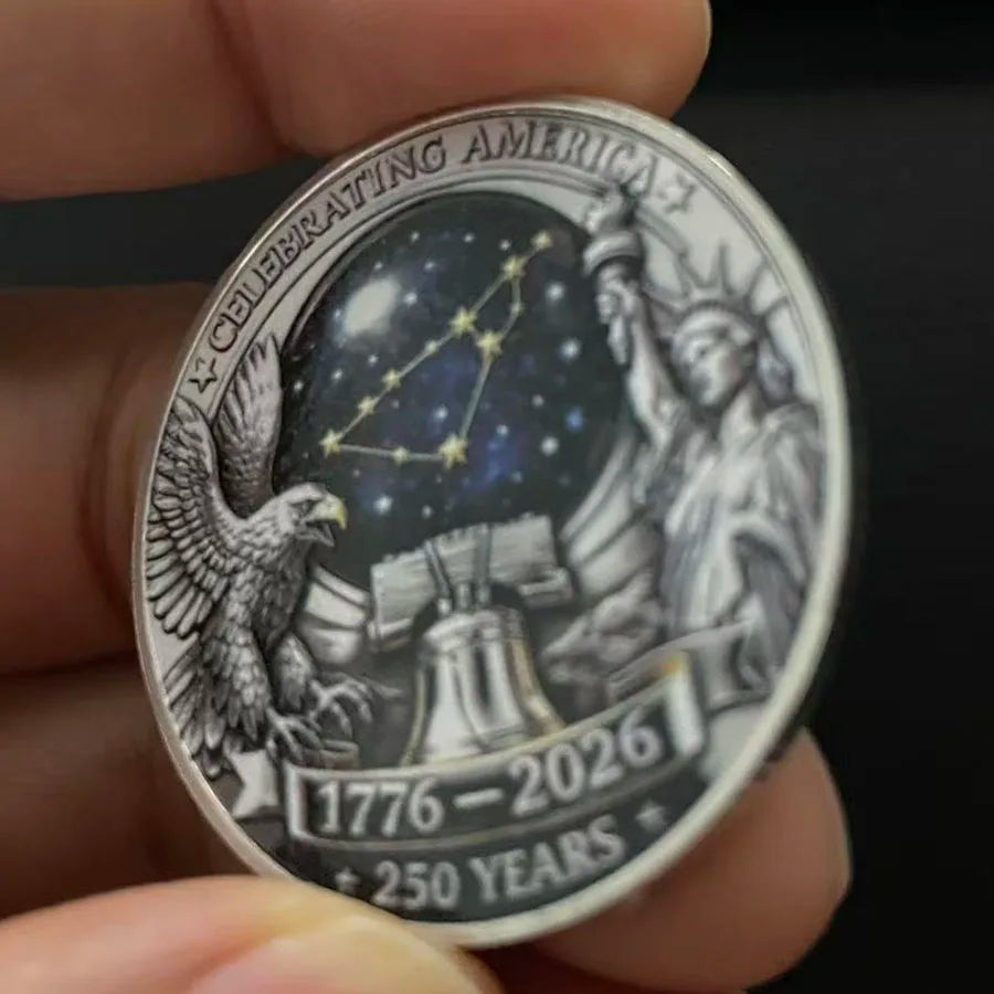 250th Anniversary Independence Day Commemorative Coin Souvenir America's 250 Years of Freedom Collection Coin