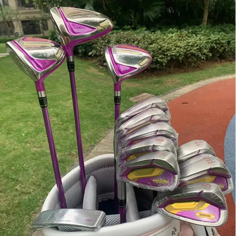Left Handed Women Golf Clubs Complete Set Female L Flex Graphite Shafts With Logos