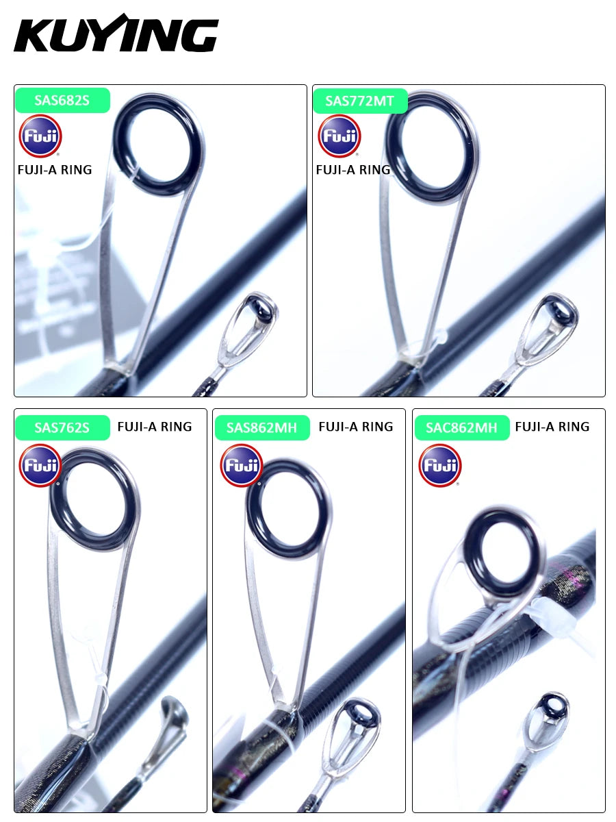 KUYING SUPERLITE Ajing 2.04m 2.28m 2.31m 2.58m Rock Spinning Casting Fast Fishing Rod Bottom Fish Speed