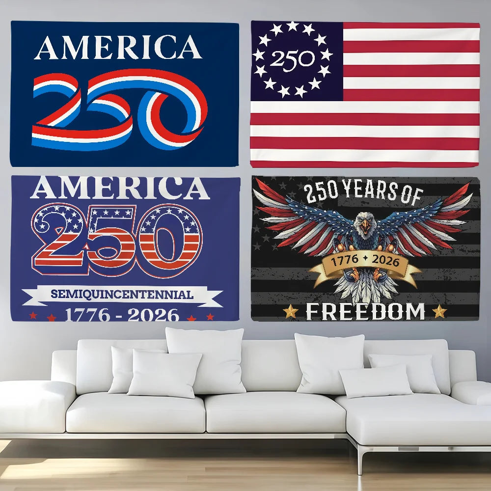 America 250 th Anniversary  flag For Bedroom Living Bar Garden Outdoor Active  Decoration Background And Concert