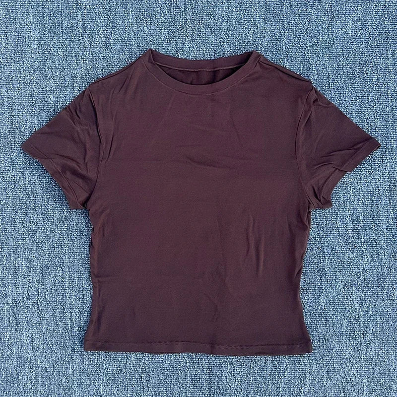 Women's Quick Dry Breathable Sports Shirt Short Sleeve Yoga Running