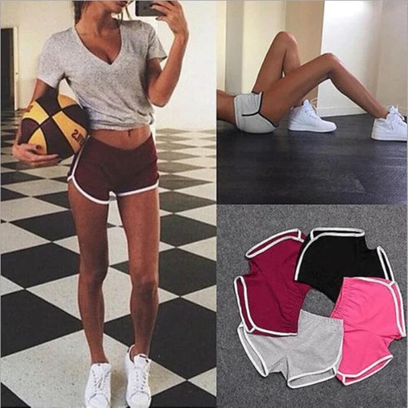 Women's Gym Shorts for Yoga and Running Polyester Workout Shorts