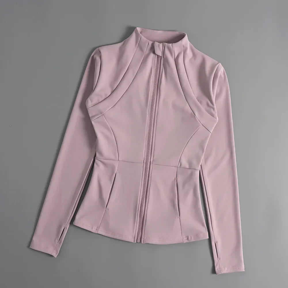 Women's Slim Fit Sports Top Long Sleeve For Yoga And Running