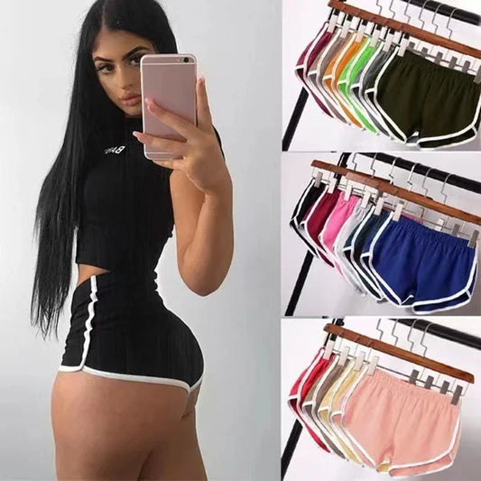 Women's Gym Shorts for Yoga and Running Polyester Workout Shorts