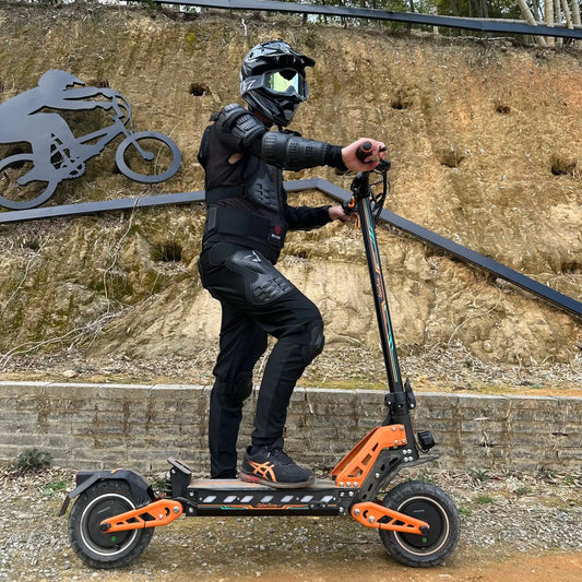 Dual Motor 43mph 70kmh Double Absorber Brake Powerful Off-road Adult Double Motor Big 52V 10inch Tires Electric Scooter