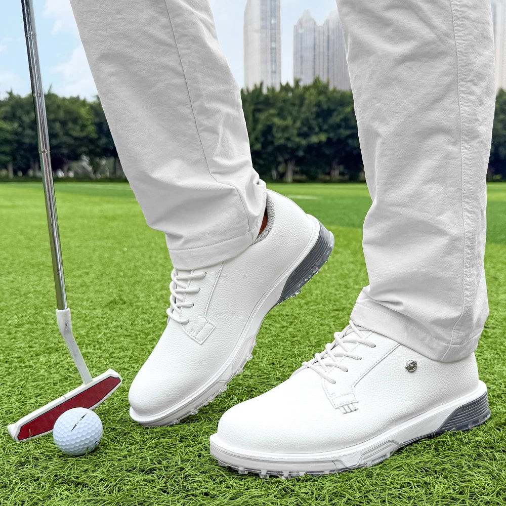 Waterproof Golf Shoes Men Golf Sneakers Men Outdoor Golfing Footwear Walking Sport Shoe New Men Outdoor Fitness Training Golf Walking Shoes Fashionable and Casual Oversized Sports Shoes Sizes 39-49