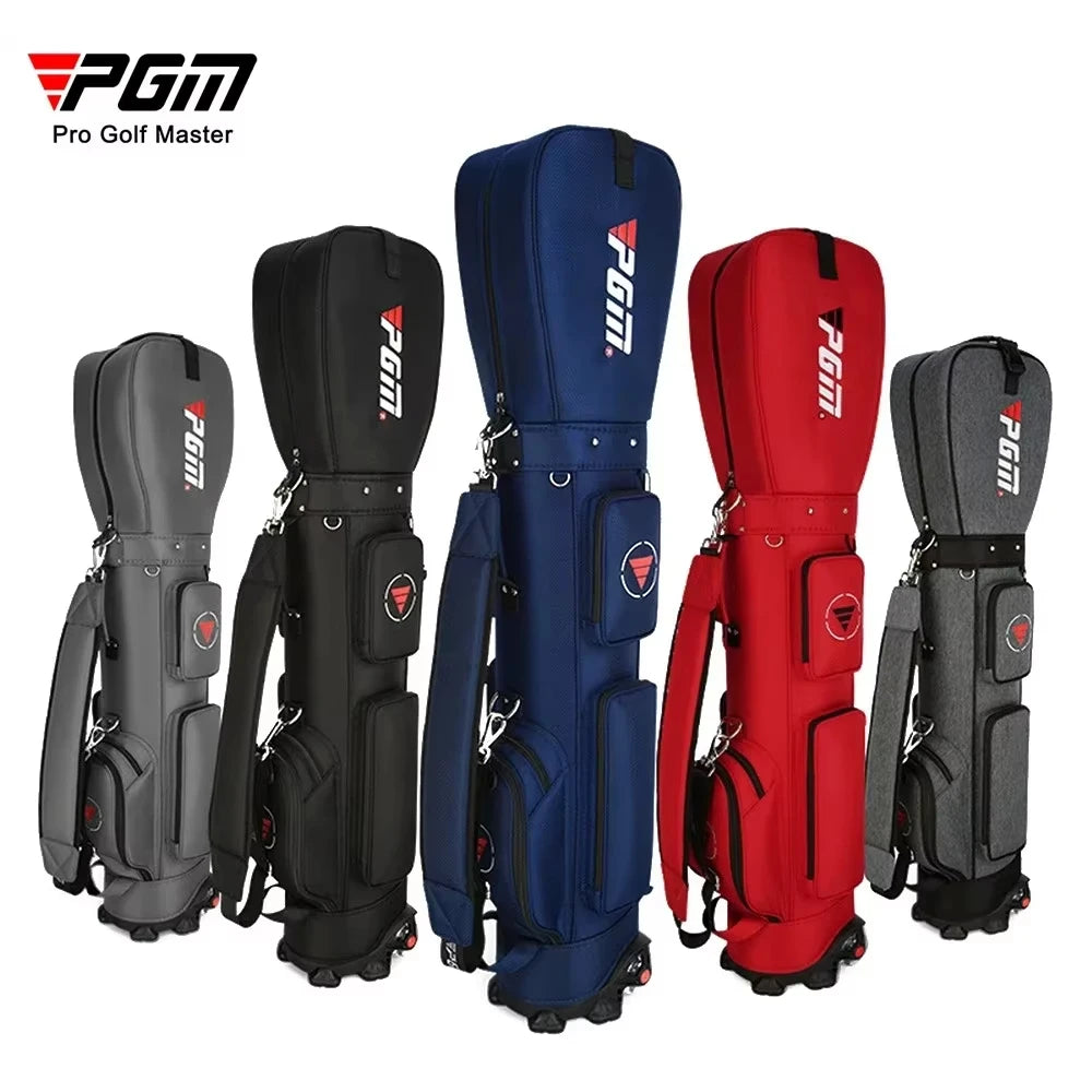PGM Golf Bag with Wheels Ultra-light Sport Standard Golf Bags Large Capacity Golf Aviation Ball Storage Multifunctional QB069