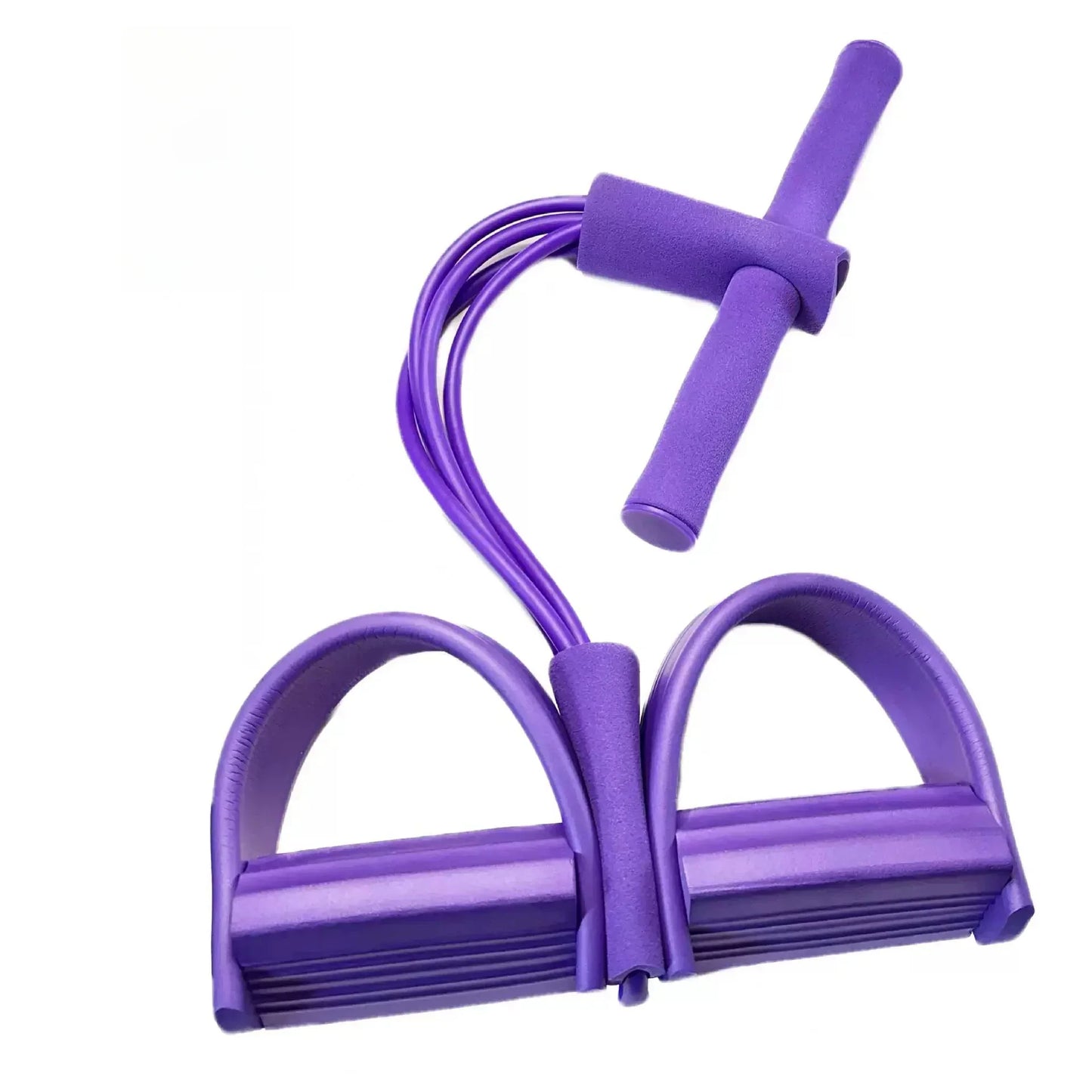 4-Tube Pedal Tensioner Multi-Functional Household Fitness Equipment Yoga Abdominal Strengthening Elastic Band Tension Rope