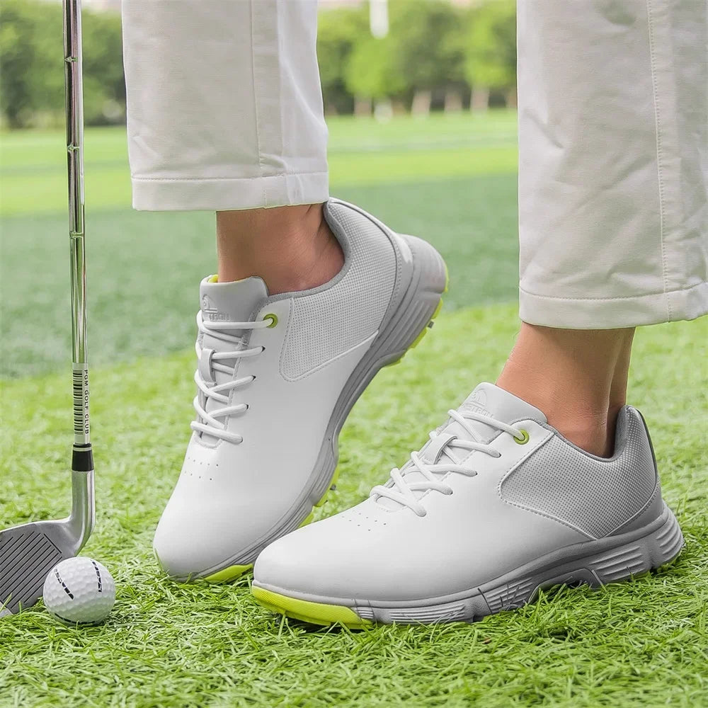 New Golf Shoes Men Golf Sneaker Comfortable Walking Footwears for Golfers Male Golfing Sport Shoes Large Sizes Athletic Sneakers Outdoor Sports & Casual Anti-Slip Training Spiked Shoes