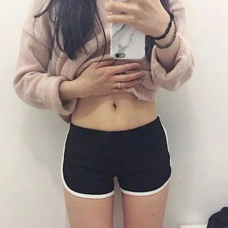 Women's Gym Shorts for Yoga and Running Polyester Workout Shorts