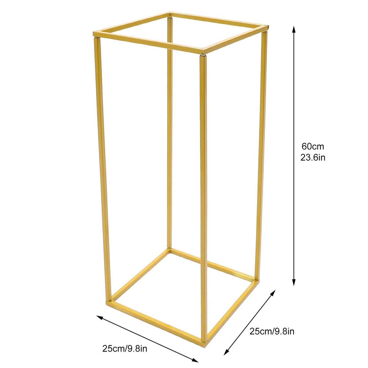 Pack of 2 Flower Stands Gold Wedding Vase, 60 cm Wedding Column, Iron Column Stand, Centrepieces, Flower Stand, Weddings, Party, Metal Flower Vases, Column Stand for Home Decoration