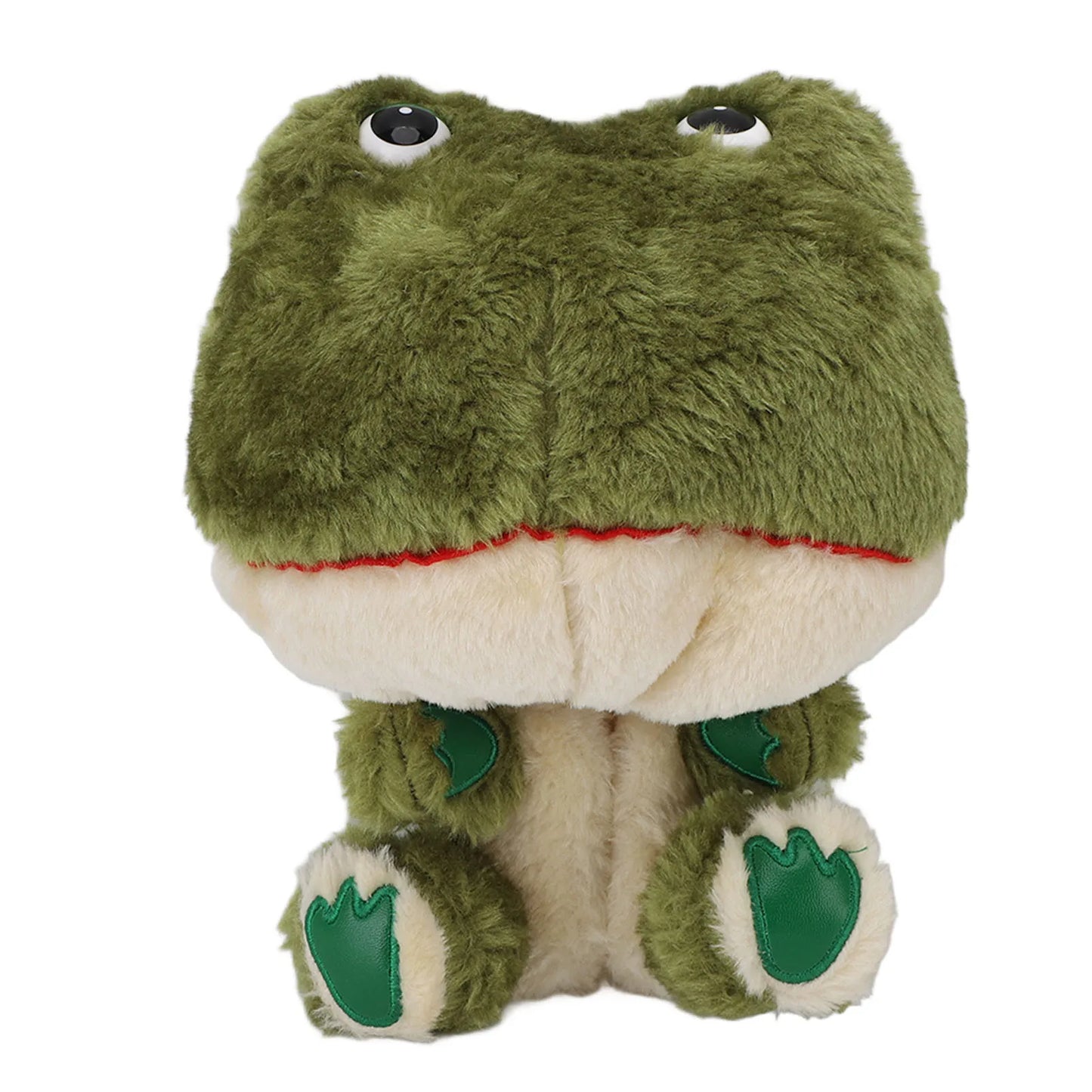 Cartoon Frog Club Headcover Plush Protective Funny Animal Club Headcover With Built In Club Clip For 1 Driver Women And Men
