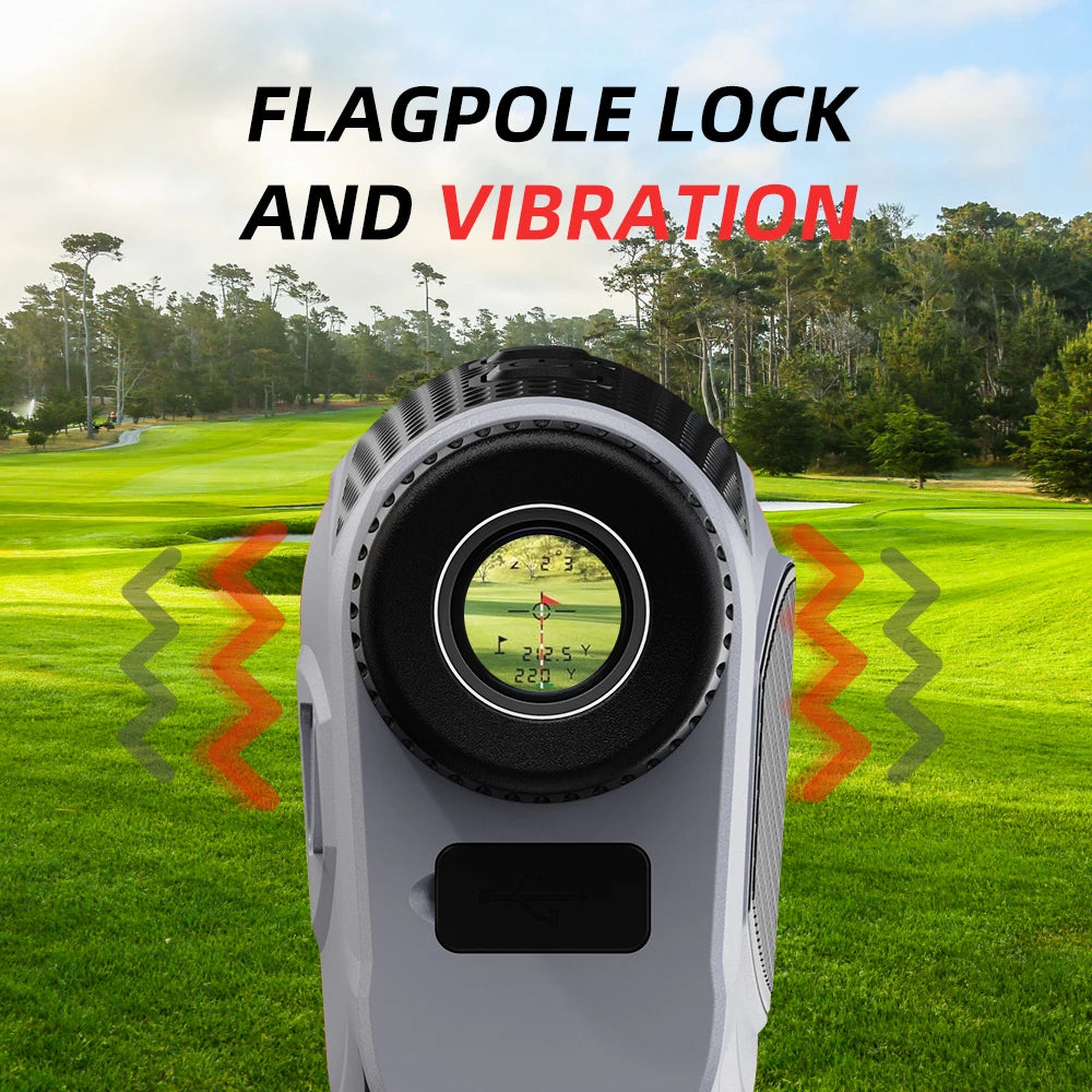 REVASRI Golf Laser Rangefinder Outdoor Sport 6X Magnification Range Finder Monoculars Telescop Professional Golf Distance Meter
