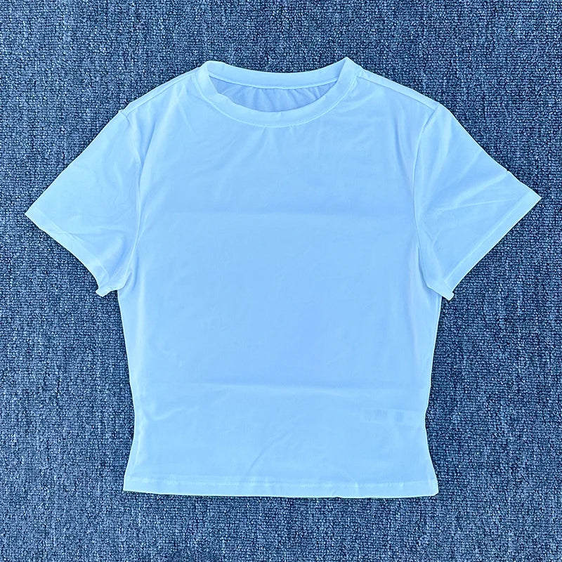 Women's Quick Dry Breathable Sports Shirt Short Sleeve Yoga Running