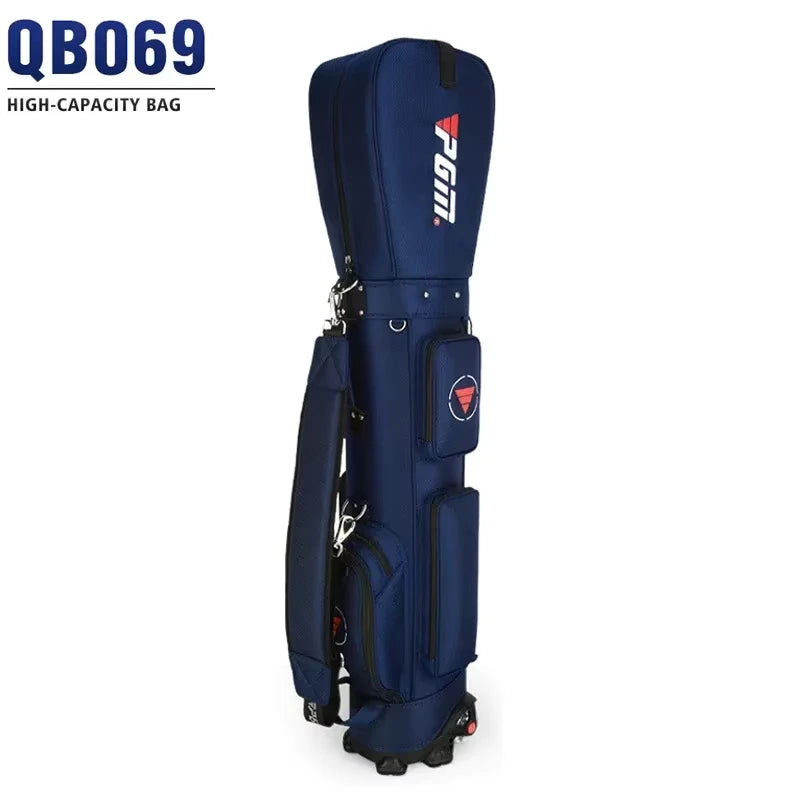 PGM Golf Bag with Wheels Ultra-light Sport Standard Golf Bags Large Capacity Golf Aviation Ball Storage Multifunctional QB069