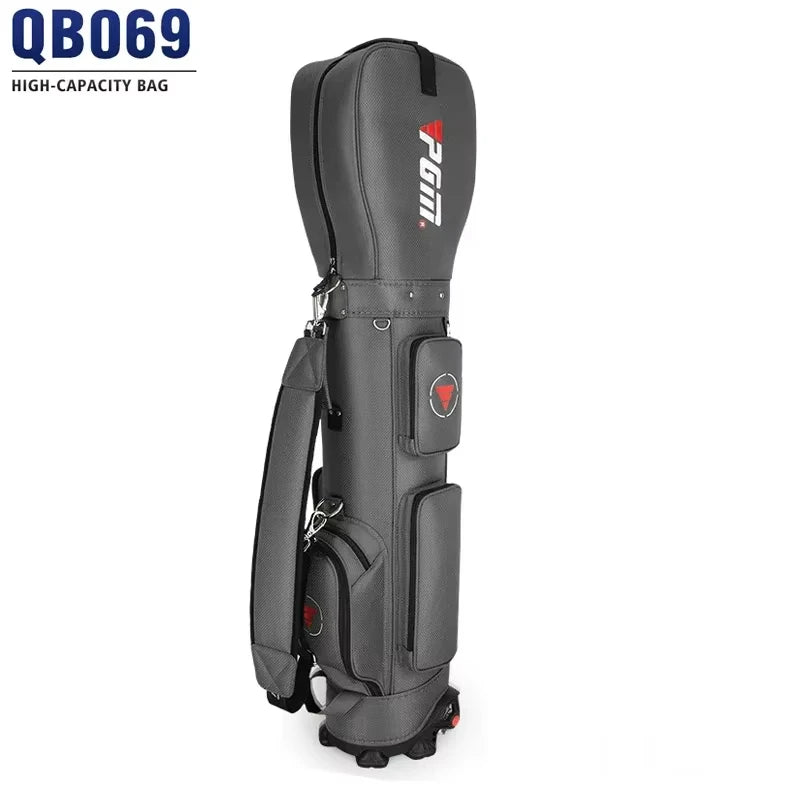 PGM Golf Bag with Wheels Ultra-light Sport Standard Golf Bags Large Capacity Golf Aviation Ball Storage Multifunctional QB069