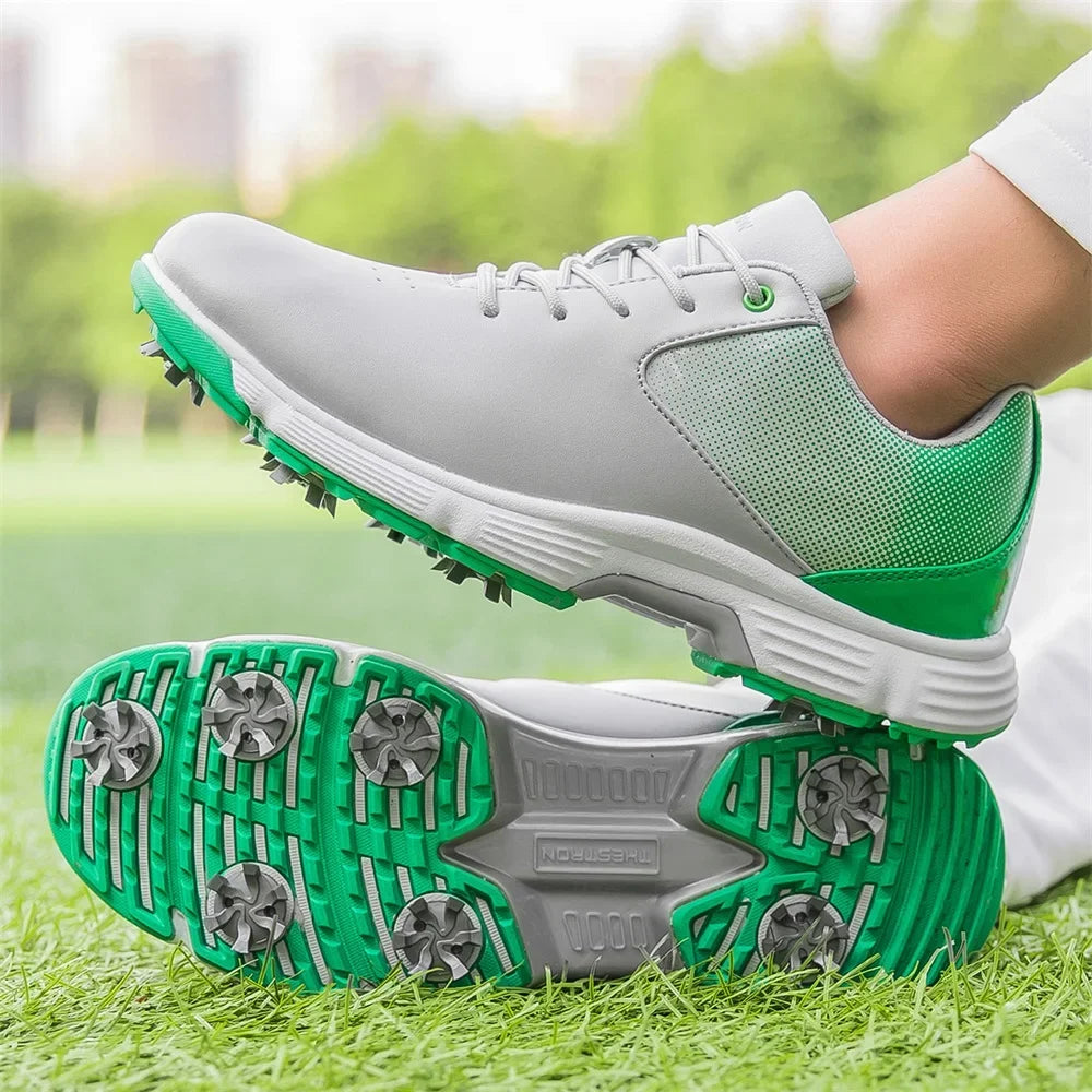 New Golf Shoes Men Golf Sneaker Comfortable Walking Footwears for Golfers Male Golfing Sport Shoes Large Sizes Athletic Sneakers Outdoor Sports & Casual Anti-Slip Training Spiked Shoes