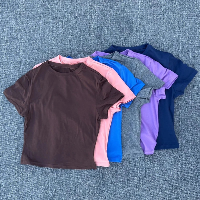Women's Quick Dry Breathable Sports Shirt Short Sleeve Yoga Running