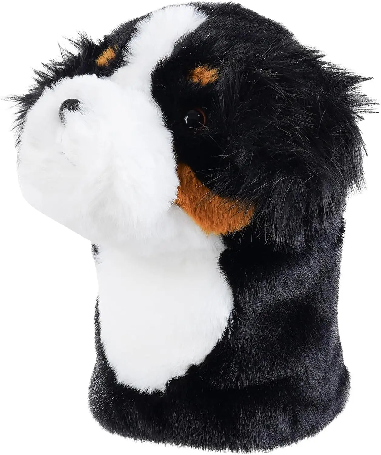 Craftsman Golf Club Driver Head Covers Bernese Mountain Dog Plush Animal 460CC Golf Driver Cover Headcover for Men's Women's